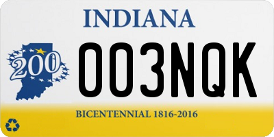 IN license plate 003NQK