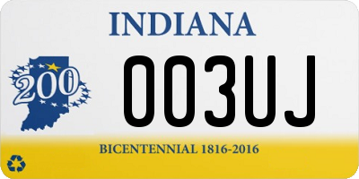 IN license plate 003UJ