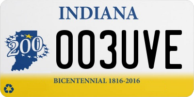 IN license plate 003UVE