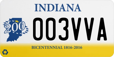 IN license plate 003VVA