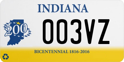 IN license plate 003VZ