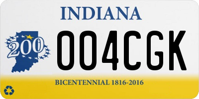IN license plate 004CGK
