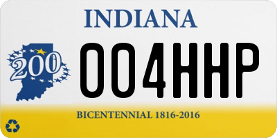IN license plate 004HHP
