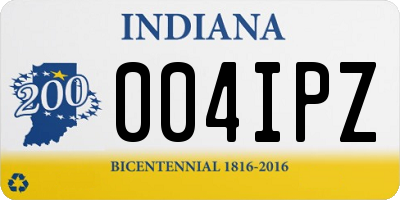 IN license plate 004IPZ