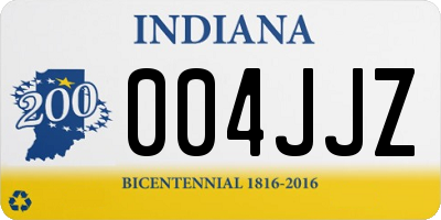 IN license plate 004JJZ