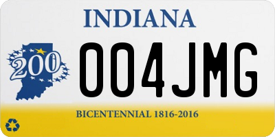 IN license plate 004JMG