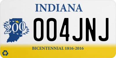 IN license plate 004JNJ