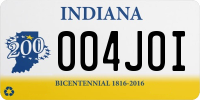 IN license plate 004JOI