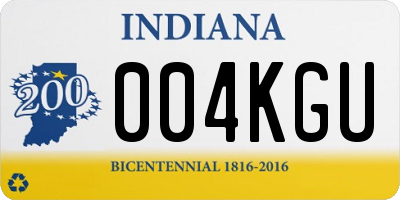 IN license plate 004KGU
