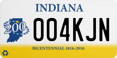 IN license plate 004KJN