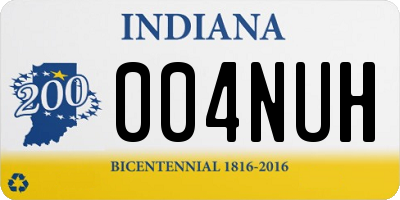 IN license plate 004NUH