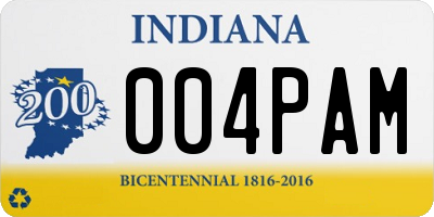 IN license plate 004PAM
