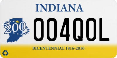 IN license plate 004QOL