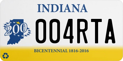 IN license plate 004RTA