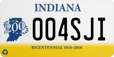 IN license plate 004SJI