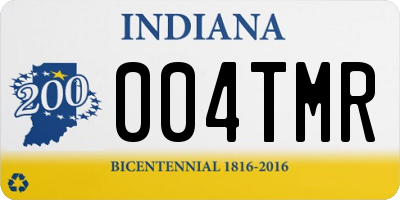 IN license plate 004TMR