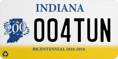 IN license plate 004TUN