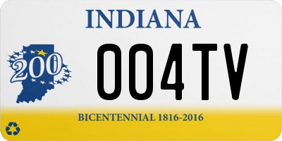 IN license plate 004TV