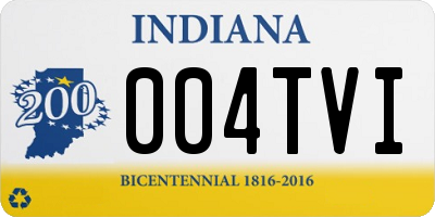 IN license plate 004TVI