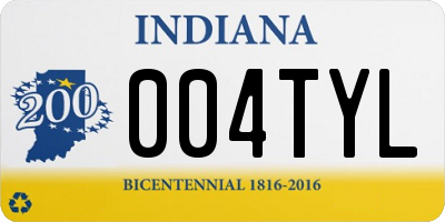 IN license plate 004TYL