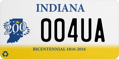 IN license plate 004UA
