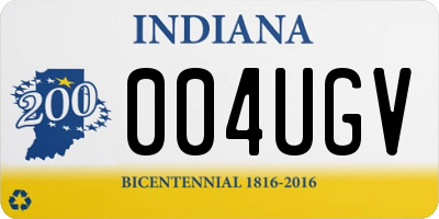 IN license plate 004UGV