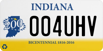 IN license plate 004UHV