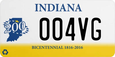 IN license plate 004VG