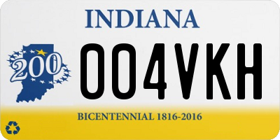 IN license plate 004VKH
