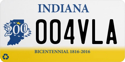 IN license plate 004VLA