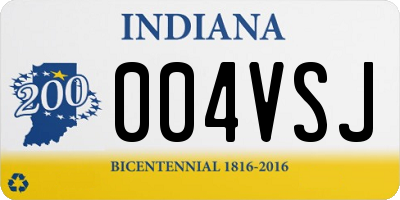 IN license plate 004VSJ