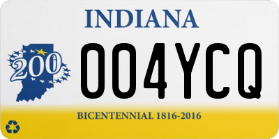 IN license plate 004YCQ