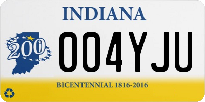 IN license plate 004YJU