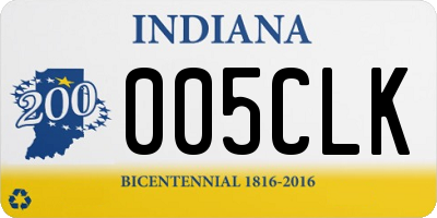 IN license plate 005CLK