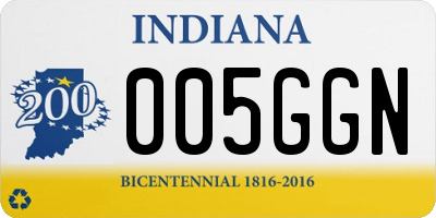 IN license plate 005GGN