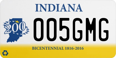 IN license plate 005GMG