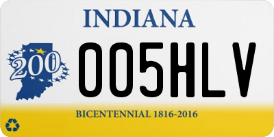 IN license plate 005HLV