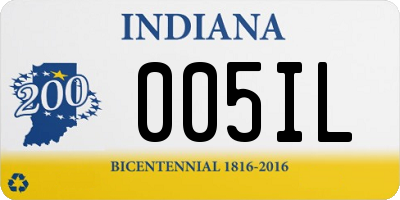 IN license plate 005IL