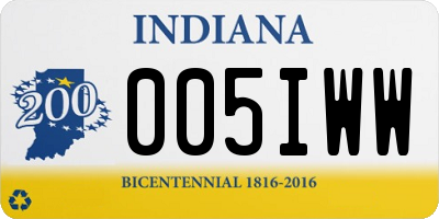 IN license plate 005IWW