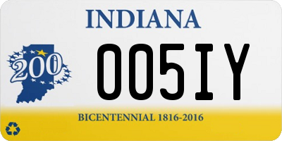 IN license plate 005IY