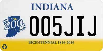 IN license plate 005JIJ