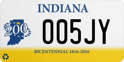 IN license plate 005JY