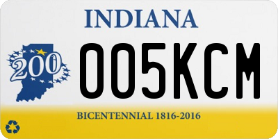 IN license plate 005KCM