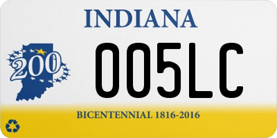 IN license plate 005LC