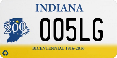 IN license plate 005LG