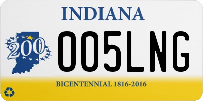 IN license plate 005LNG