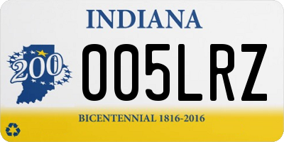 IN license plate 005LRZ