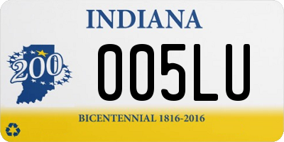 IN license plate 005LU