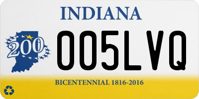 IN license plate 005LVQ