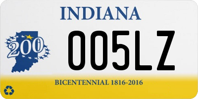 IN license plate 005LZ